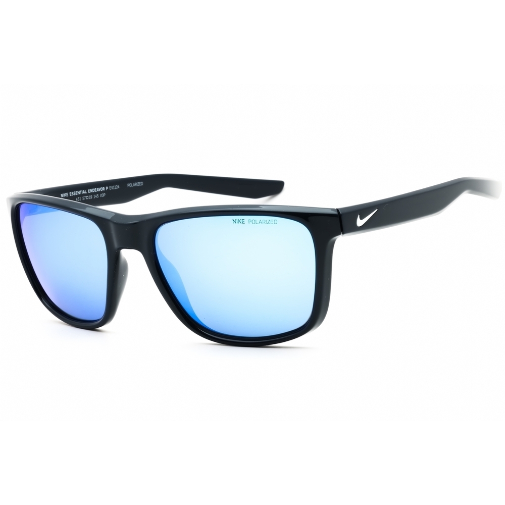 NWT Nike ESSENTIAL ENDEAVOR P MI EV1124 Obsidian Rectangle 57mm Sunglasses